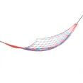 thumbnail image 5 of Hamac en Maille de Nylon Coloré Rouge et Bleu pour Jardin Extérieur Accessoires de Camping, 5 of 5