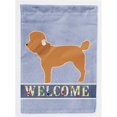 thumbnail image 1 of Carolines Treasures BB8316CHF Toy Poodle Welcome Flag Canvas House Size, 1 of 4