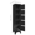 thumbnail image 4 of vidaXL Locker Cabinet Black 38x40x180 cm Steel, 4 of 5