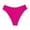 Z-Hot Pink87, variant on JIAYUE Womens Bikini Briefs Solid Color Summer Swimwear Comfortable Leisure Bathing Suit Elastic Waistband Beach Pool Swim Bottoms