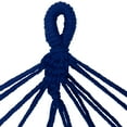 thumbnail image 6 of Northlight Hammock with Netted Fringe and Wooden Bars - 100" x 41" - Blue, 6 of 9
