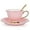 Pink, variant on CATPAN Blue Vintage 8 Ounces Porcelain Coffee Cup, Tea Cup and Saucer Set and Saucer with Decorative Scale Pattern, vintage