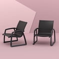 thumbnail image 2 of Compamia Pacific Club Arm Chair Black Frame Black Sling, 2 of 14