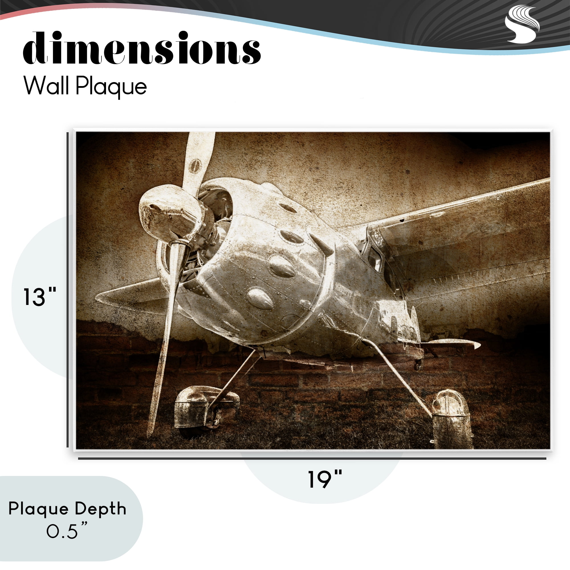 Stupell Industries Taking Flight Vintage Wall Plaque Art, design by Kim Allen