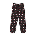 thumbnail image 5 of Balery Red and white polka dots print Men's Pajama Pants,Ultra Lightweight Pjs,Lounge Pant-Small, 5 of 9
