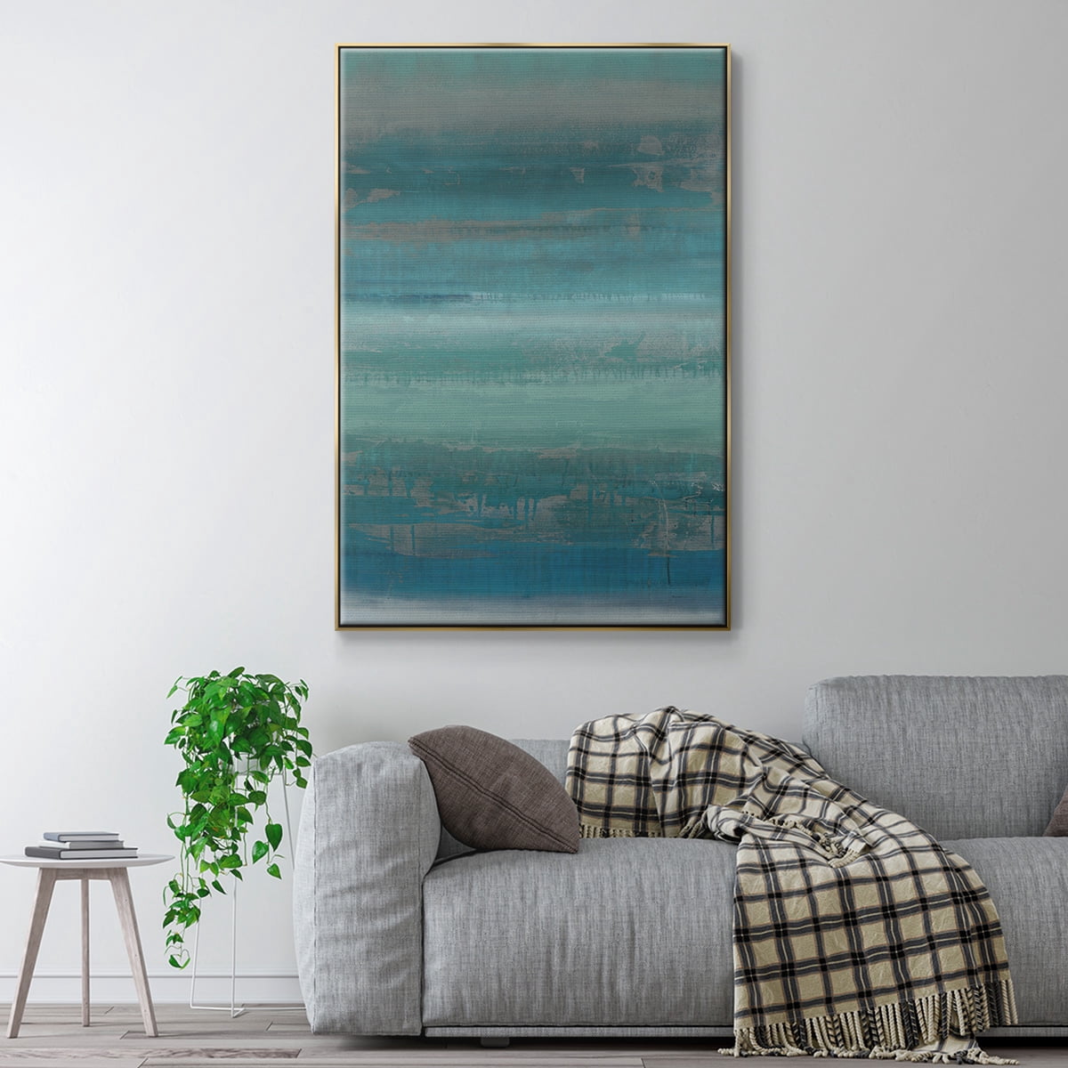 Stars & Shores II Framed Premium Gallery Wrapped Canvas - Ready to Hang - 17 x 25 - Gold Floating Frame