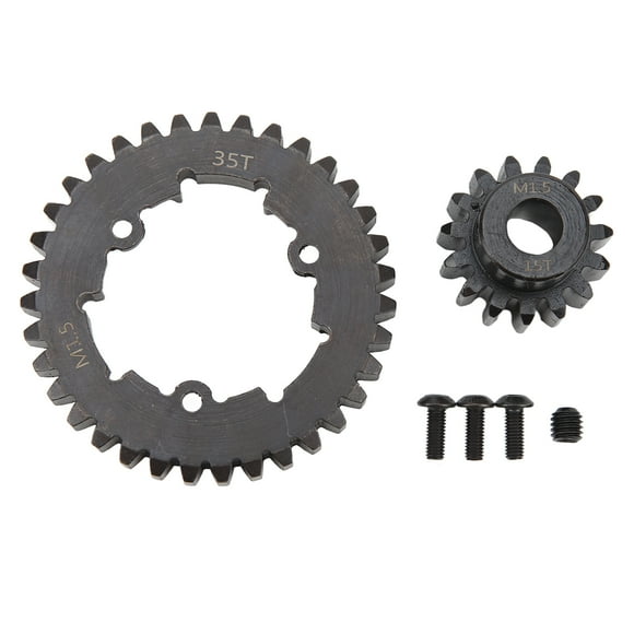 RC Car Gear Set Professional Steel 35T Spur Gear Motor Pinion Gear for TRAXXAS X Maxx 6S 1/5 RC Car 15T