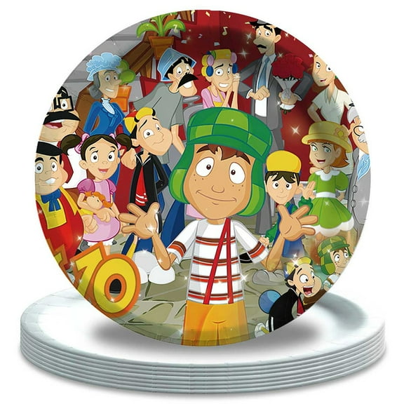 El Chavo Birthday Decorations Plates Party Supplies Tableware Disposable Dinnerware