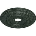 thumbnail image 3 of Ekena Millwork 18"OD x 3 3/8"ID x 7/8"P Oldham Ceiling Medallion (Fits Canopies up to 8 5/8"), Hand-Painted Painted Turtle Crackle, 3 of 6