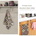 thumbnail image 7 of Dreamtimes 2 PCS Cotton Hand Towels 28.3 x 14.4 Inches Ultra Soft and Absorbent Towels for Face, Kitchen, Bath, Hotel, Gym, Mexican Talavera Tile Ceramic, 7 of 7