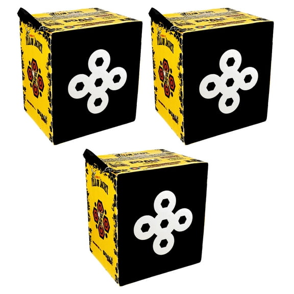 Morrell Yellow Jacket 380 FPS Crossbow Cube Targets w/ Carry Handle, 3 Pack