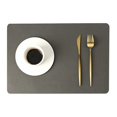 thumbnail image 2 of Solid Color Insulated Placemat Waterproof Oilproof Table Pad For Home Hotel-4, 2 of 2