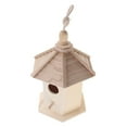 thumbnail image 1 of LOVIVER 1pc Hanging Wooden Nesting Box Bird Nest House Small Birds Sparrow Bluetit, 1 of 8