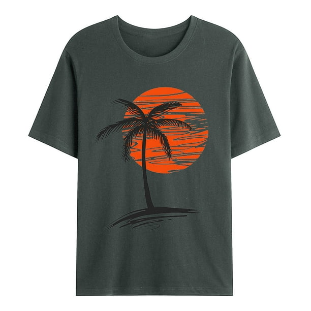 Hombres Casual Moda Cuello Redondo Jersey Estampado Camiseta Manga Corta Tops Pompotops oipoqjl33222