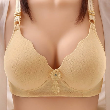 

Simplmasygenix Clearance Bras For Women Plus Size Woman s Comfortable Breathable Bra Underwear No Rims
