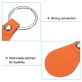 thumbnail image 4 of Uxcell Leather Key Fob Kit, 10 Pack PU Leather Key Fob Blanks and Key Rings for Laser Engraving, Orange, 4 of 6