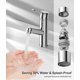 thumbnail image 3 of Grifo de baño moderno, grifo monomando de latón para baño con rociador extraíble, grifo para fregadero de encimera, lavamanos, agua fría y caliente disponible, cromado brillar  Electrónica, 3 of 5
