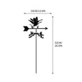 thumbnail image 3 of Veleta de acero inoxidable para techo, indicador de dirección del viento, soporte metálico para exteriores, decoración de jardín y patio, 20,5 x 13 pulgadas JASKFLY, 3 of 5