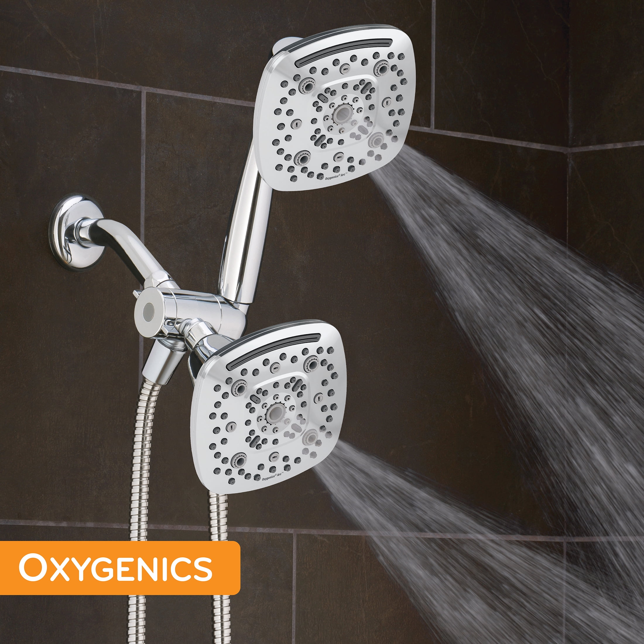 Oxygenics Arc 80-Setting Chrome Combo Shower Head