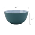 thumbnail image 4 of Better Homes & Gardens 12 Piece Bamboo Melamine Blue Reactive Dinnerware Set, 4 of 20