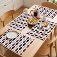 thumbnail image 5 of Placemat Set of 4 Mid Century Abstract Art Placemats for Dining Table Geometric Black Red Grey Washable Table Mats for Kitchen and Party Decor Indoor & Outdoor Use, 5 of 8