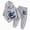 T020-Grey, variant on Zuwimk Toddler Boy Girls Sweatsuit Graphic Printed Hoodie Sweatshirt and Jogger Pant Sets(T020-Grey)