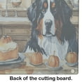 thumbnail image 3 of Bernese Mountain Dog Fall Kitchen Pumpkins Glass Cutting Board Large 12 in x 15 in, 3 of 5