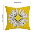 thumbnail image 7 of Hongan decorative throw pillow set, 18" x 18", 4 pieces, yellow, 7 of 7