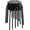 Black, variant on Plastic bar stool, flexible seat, backless bar/dining chair, stackable and nestable, high 17.3inch