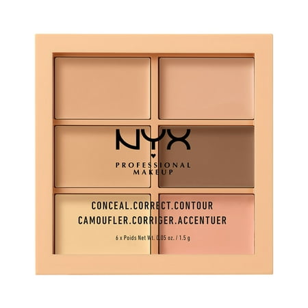 NYX Professional Makeup Conceal, Correct, Contour Palette, (Best Contour Palette For Dark Skin)