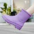 thumbnail image 6 of Women Rain Boots Ankle Rain Boots Waterproof Non- Casual Shoes Short Rain Boots Wide Calf For Gardening Outdoor Work And Everyday Wear Rain Boots, 6 of 8