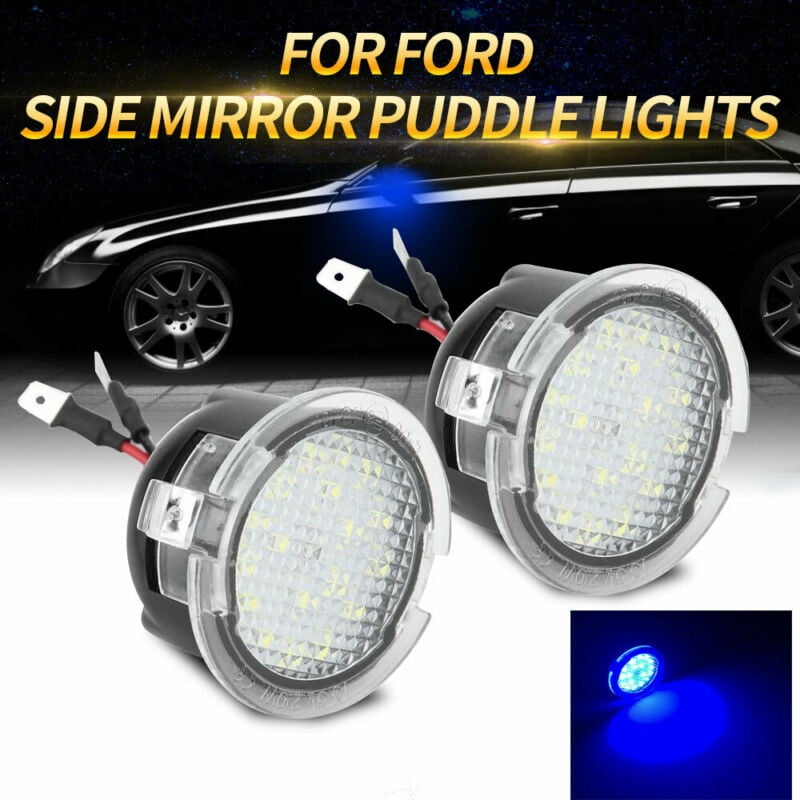 1 Pair LED Side Mirror Puddle Lights for Ford F150 Edge Fusion Taurus Explorer
