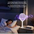 thumbnail image 2 of FIIOEOY Rotating Head Electric Fly Swatter Racket 3500V Rechargeable Bug Zapper Racket Bug Zapper Indoor Fly Zapper Mosquito Zapper Flies Killer for Indoors, with a Telescopic Extension, 2 of 13