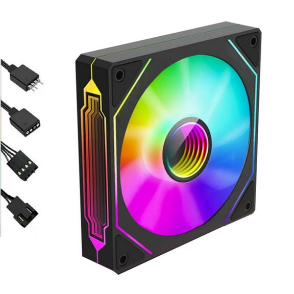 4PRO ARGB 5V 3Pin 120mm Chassis Cooling Fan with Infinitys Mirror for PC Case