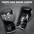 thumbnail image 6 of FightX Kids Boxing Gloves MMA PU Leather Junior Boxing Gloves Set for Children (White, 4oz), 6 of 8
