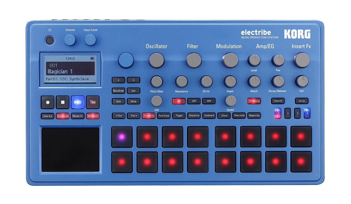 Korg ELECTRIBE2BL Electribe Synth In EMX Blue with V2.0 Software