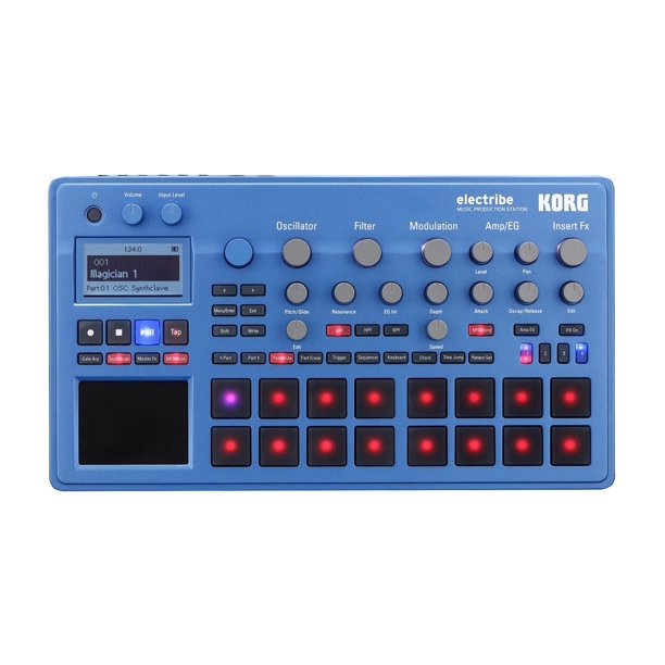 Korg Electribe2bl Electribe Synth In Emx Blue With V2 0 Software Walmart Com