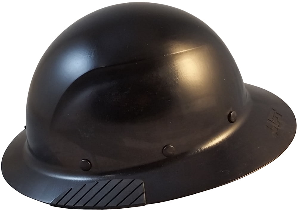 DAX Fiberglass Composite Hard Hat with Tote- Full Brim Black