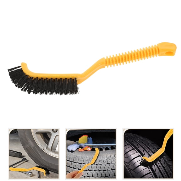FELTECHELECTR Car Detailing Kit for Wheels, 2 Pieces, Yellow, 9.1 x 1 x 0.8 Inches, Auto Cleaning Accessories