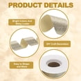 thumbnail image 3 of 1-1/2" x 10 Yards Sparkle Ribbons, Gift Wrapping Crafts Cut Edge Ribbon, Champagne, 3 of 7