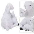 thumbnail image 1 of Sheep Figurines Rustic Style Distressed Look Resin Material Decorative White Lamb Ornament for Farm Themed Crafts, 1 of 8