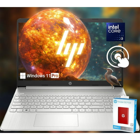 HP Newest Pavilion 15.6" Touchscreen Laptop * Intel 12th-Gen 6 Core Processor * 40GB RAM * 1TB Storage (512GB SSD & 500GB HP P500 Portable SSD Red)* Type-C * Webcam * HDMI * Windows 11 Pro