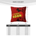 thumbnail image 4 of ZICANCN Decorative Throw Pillow Covers , Coming Soon Sign Couch Sofa Decorative Knit Pillow Covers for Living Room Farmhouse 20"x20", 4 of 8