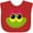 Red, variant on Inktastic Frog Face Girl Girls Baby Bib