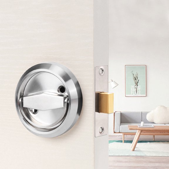 Serrure de Porte en Acier Inoxydable 304 Accessoires de Salle de Bain avec Électroplaqué Bronze Rouge Argent pour Portes en Bois Portes en Acier