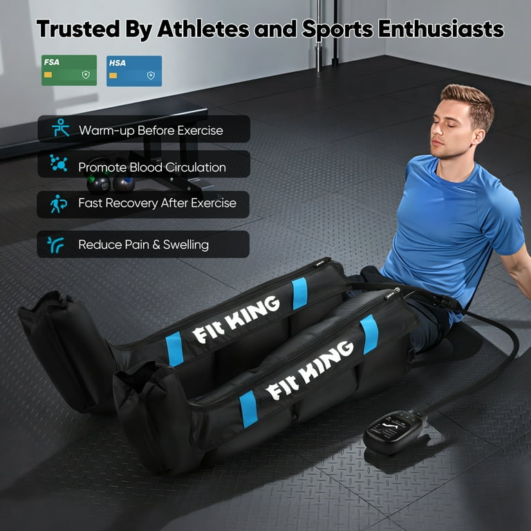 【海外製品】FITKING　コードレス　コンプレッション　リカバリー FIT KING Air Compression Recovery System, Calf &Thigh& Foot Air
