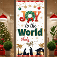 thumbnail image 4 of Festive Design Christmas Banner Nativity Scene Decorative Elements Joy World Theme Holiday Celebration for Christmas Decoration Indoor Use Religious Event, 4 of 8