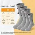 thumbnail image 4 of 2 Pairs Smile Family Hand Holding Socks, Kids + Adult Hand in Hand Sock Birthday Funny Gag Gifts Mom Dad Child, 4 of 5