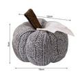 thumbnail image 6 of KMSS 3pcs Small Pumpkin Ornament Harvest Pumpkin Decoration Knitted Pumpkin Centerpiece Farmhouse Table Decor for Fall Halloween Thanksgiving, 6 of 8