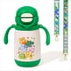 thumbnail image 1 of Botella de Agua Térmica para Niños de 13 Oz, con Pajita y Tapa con Boquilla, Correa para el Hombro y Asa, de Acero Inoxidable 316., 1 of 5
